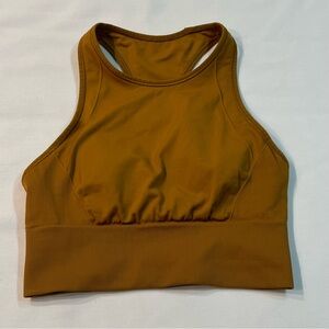 Lululemon Ebb To Train Bra Medium Support C/D Cup Size 4 Spiced Bronze